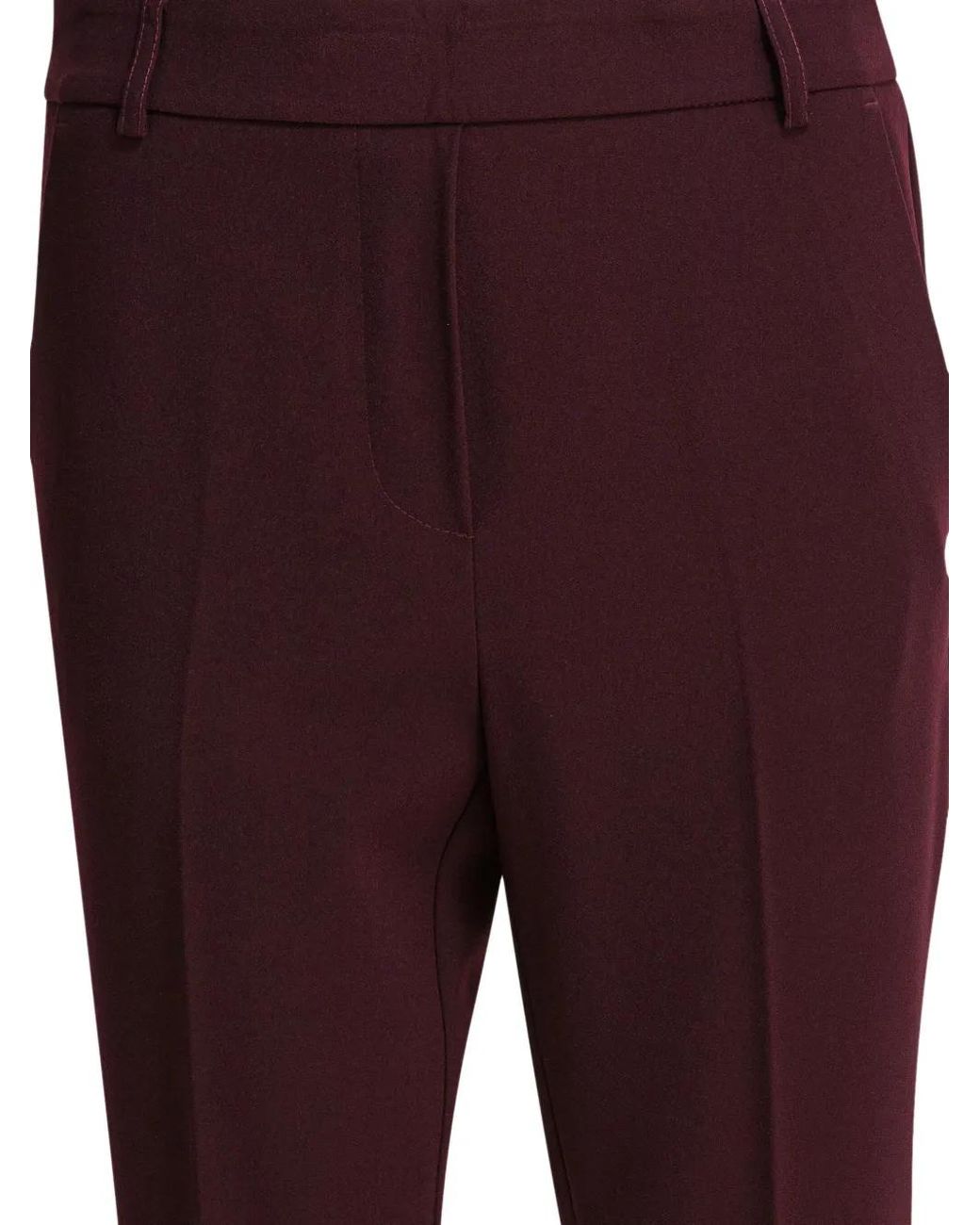 Semler Purple Elasticated-Waist Tapered Trousers