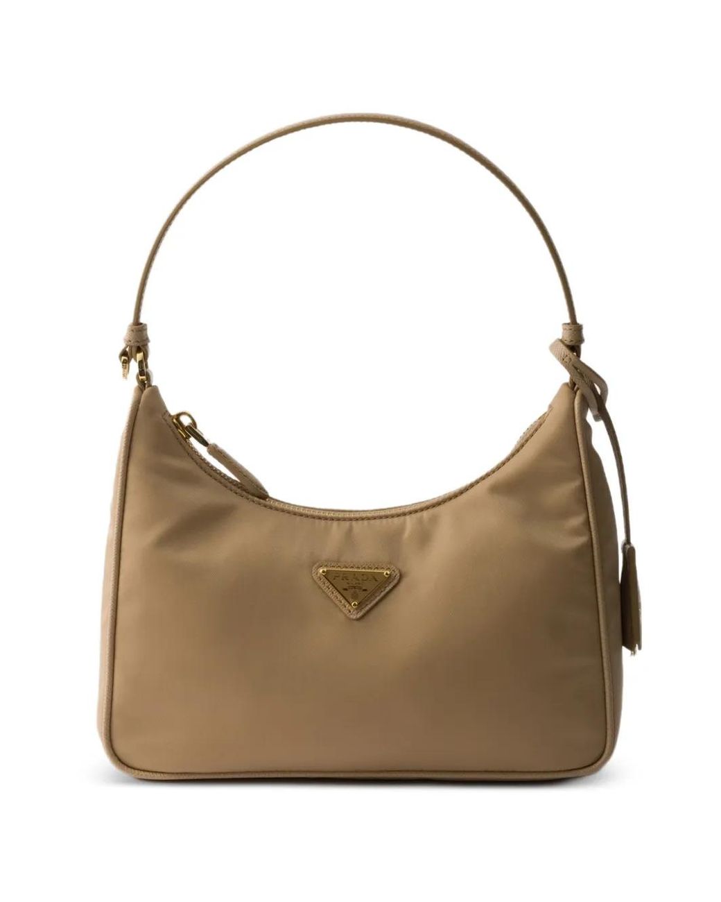 Prada Gray Mini Re-Edition 2005 Zip Tote Bag
