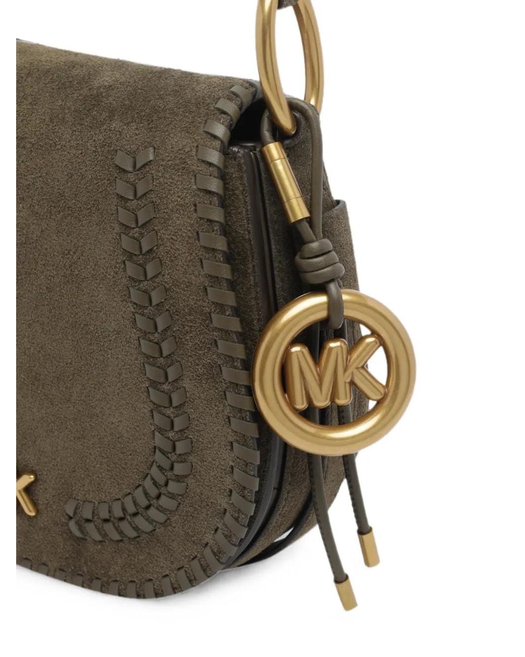 MICHAEL Michael Kors Gray Josie Whipstitch-Trim Crossbody Bag