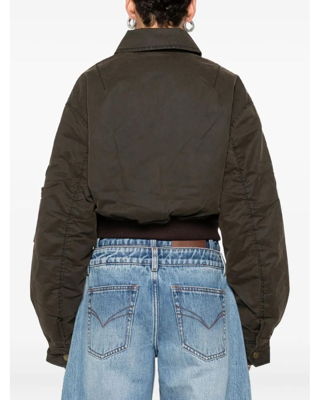 Feng Chen Wang Brown Lace-Up Pocket Jacket