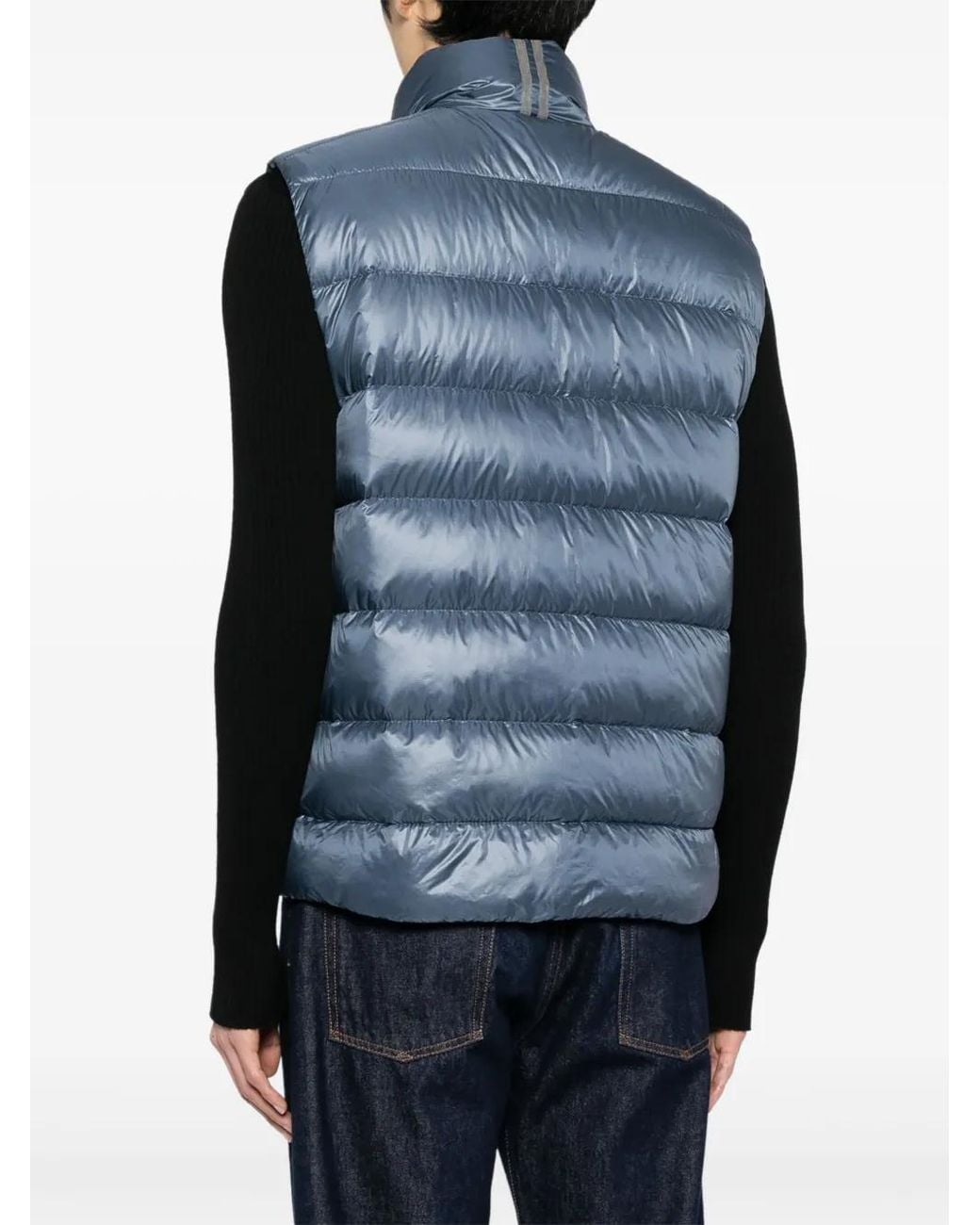 Canada Goose Blue Crofton Logo-Appliqué Gilet for men