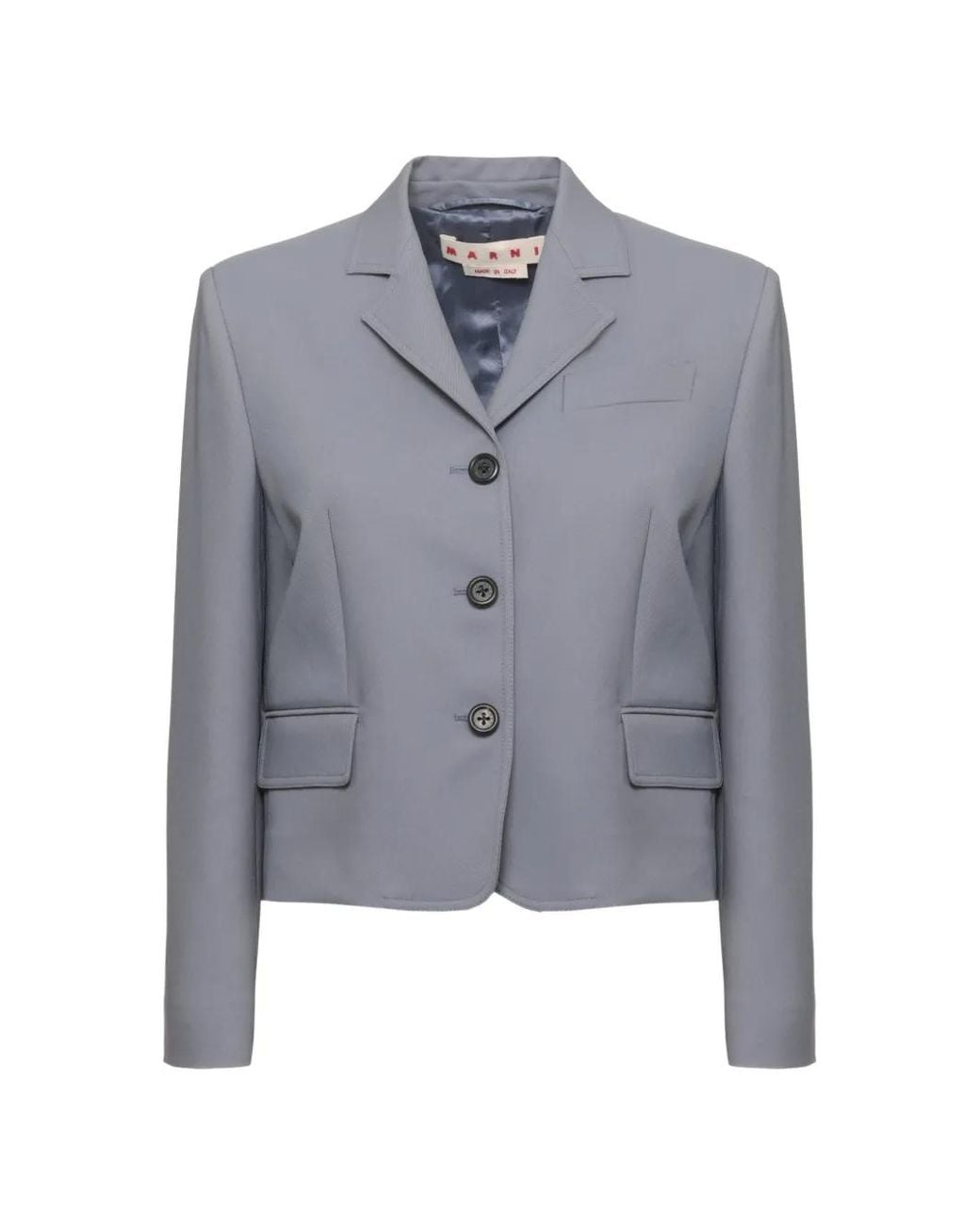 Marni Blue Single-Breasted Blazer