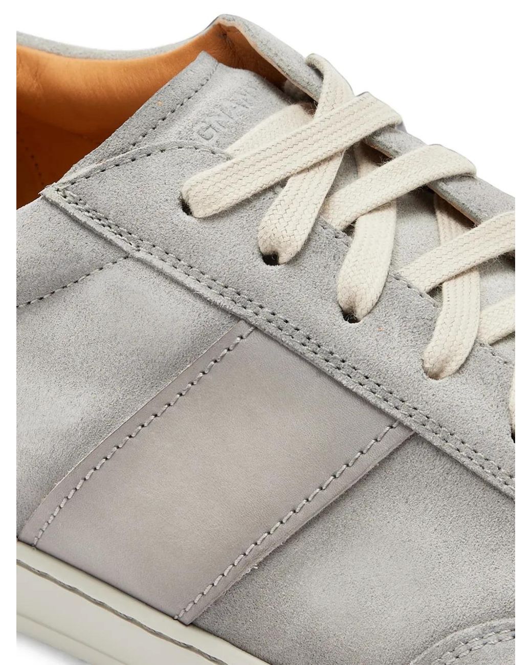 Magnanni Shoes Gray Suede Sneakers for men
