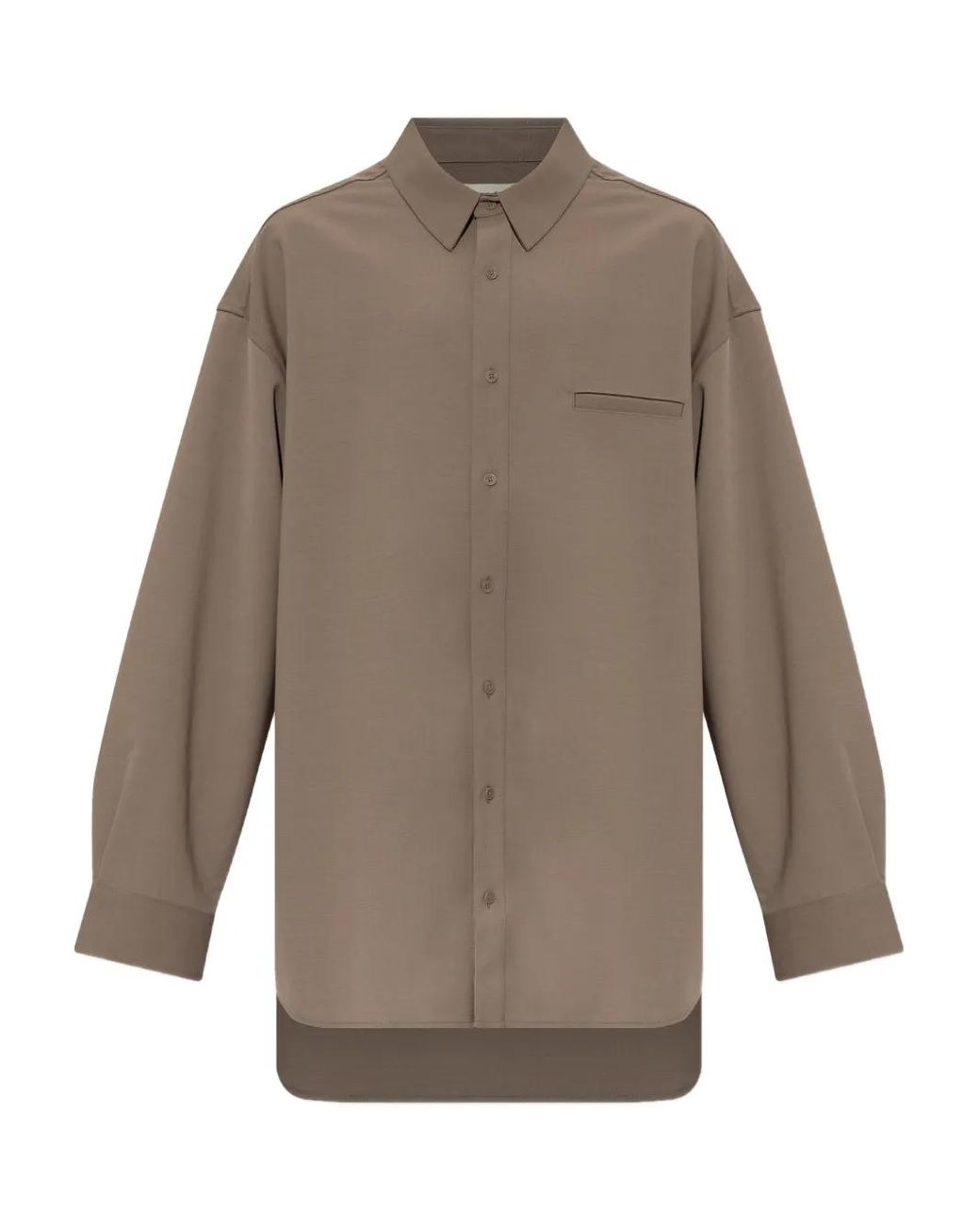 Entire studios Gray Chest-Pocket Shirt