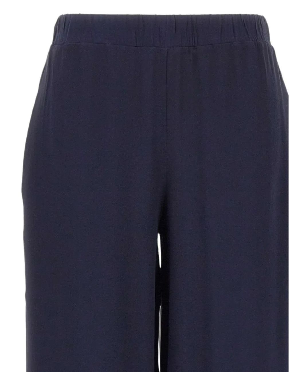 Kangra Blue Silk Palazzo Pants