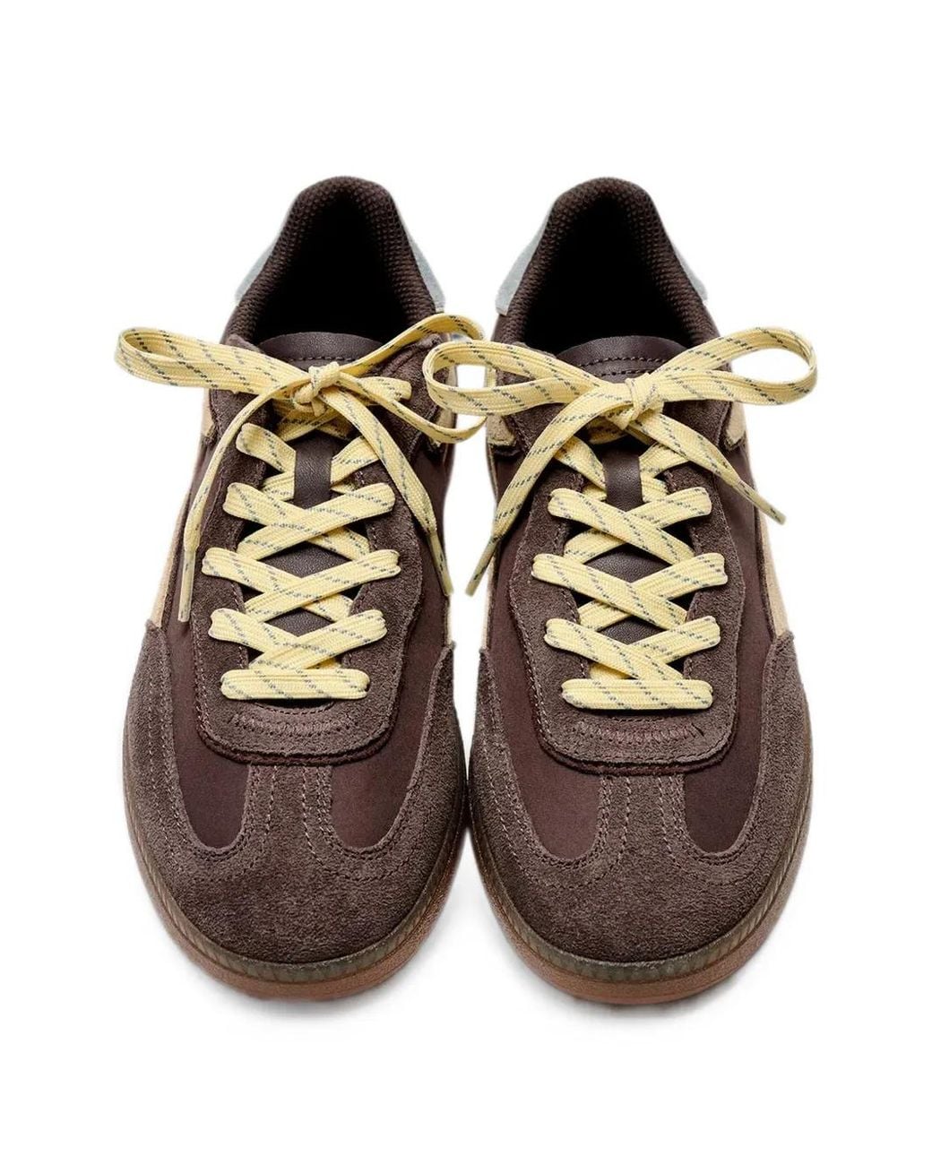 HOFF Brown Park Suede-Panelled Lace-Up Sneakers