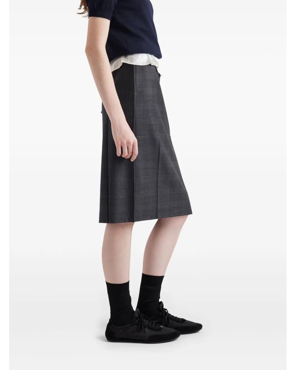 Prada Wollen Rok in het Gray