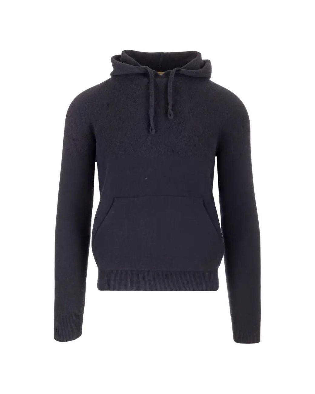 Al Duca D'aosta Blue Drawstring-Hood Wool Hoodie for men