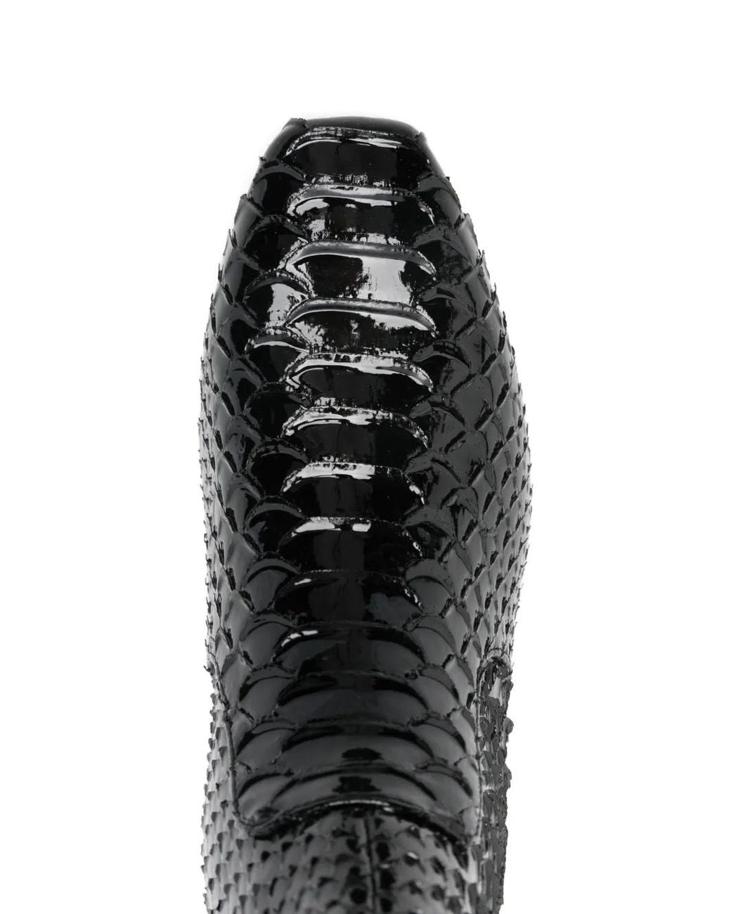 Kurt Geiger Black Snakeskin-Effect Boots