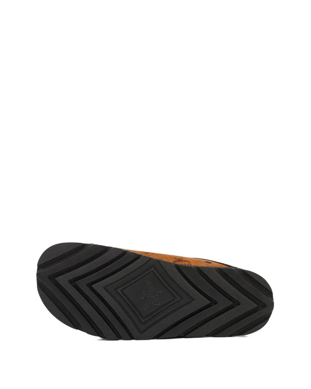 MCM Brown Visetos-Canvas Sandals