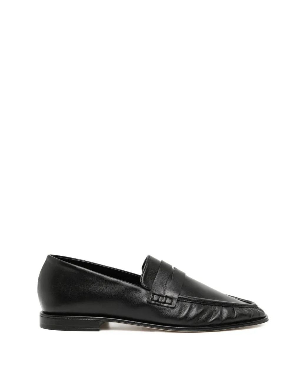 STUDIO AMELIA Black Leather Loafers