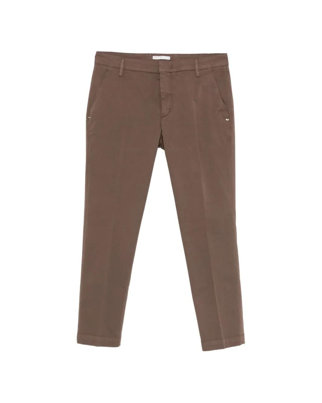 Entre Amis Gray Pressed-Crease Tailored Trousers for men