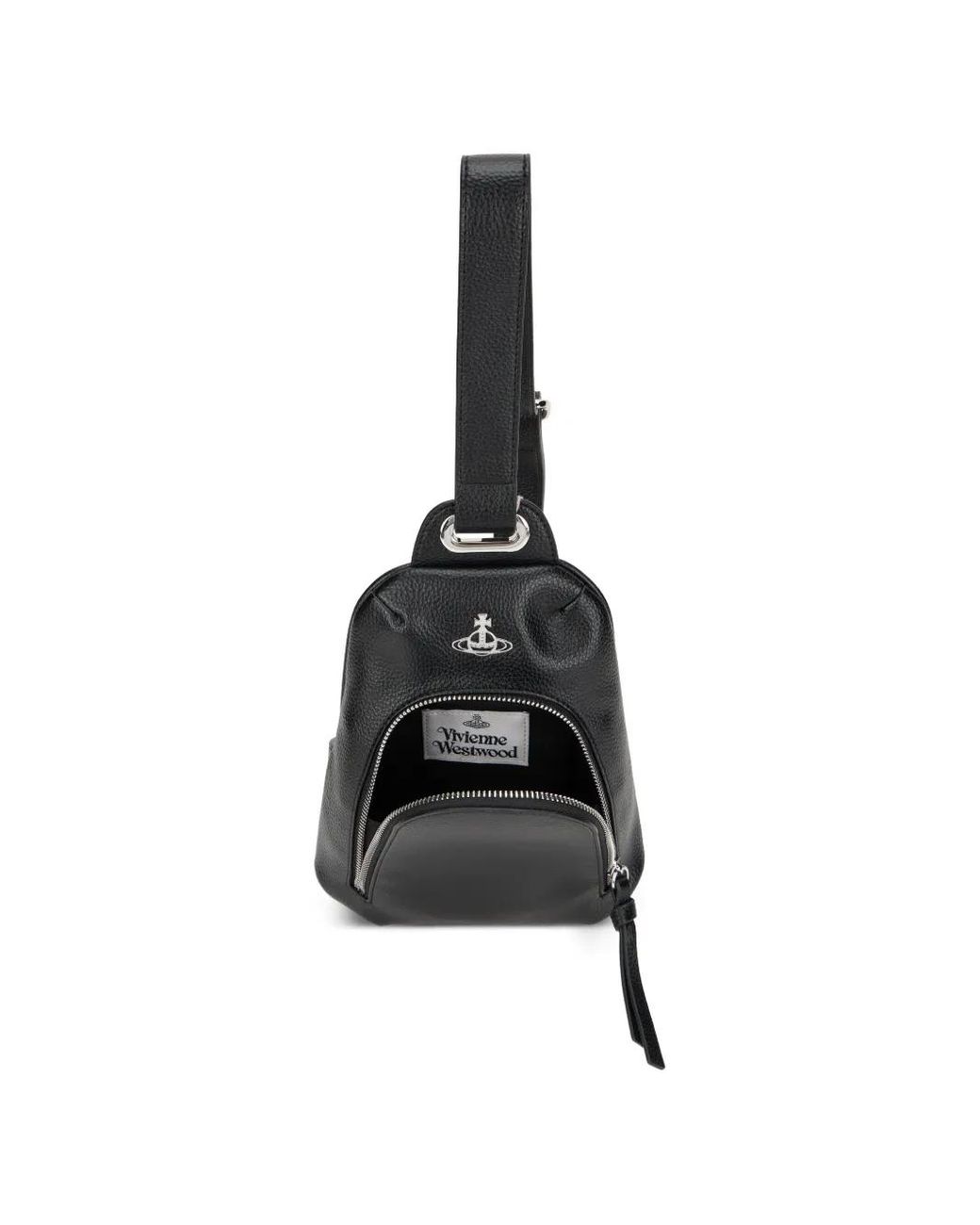 Vivienne Westwood Orb-Detail Zip-Fastening Backpack in Black | Lyst