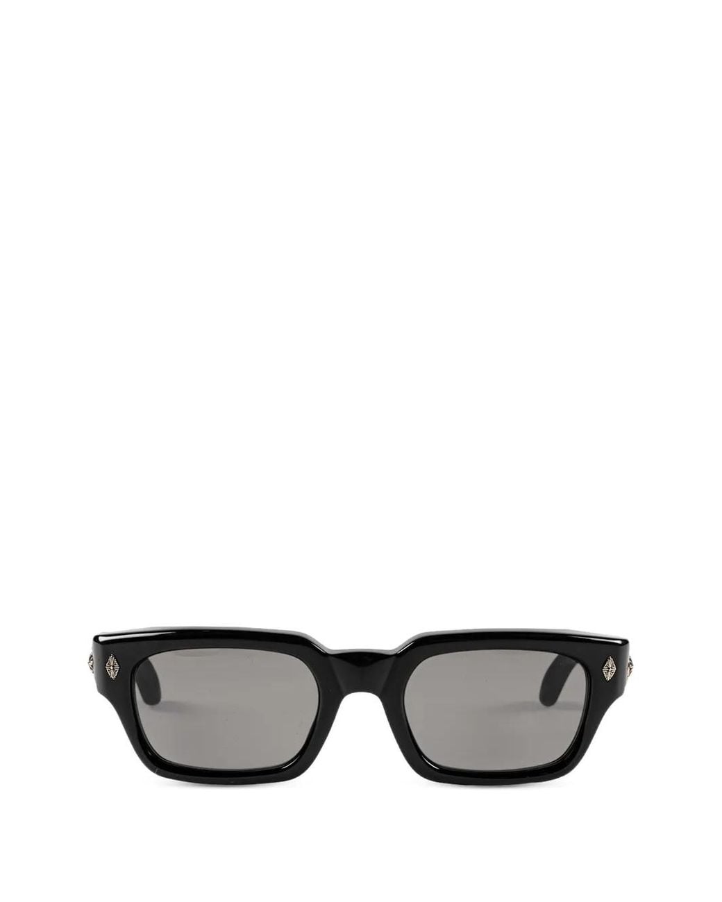 Chrome Hearts Gray Rectangle-Frame Sunglasses for men