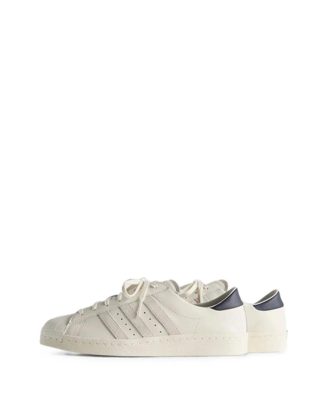 Adidas White X Kith X Lionel Messi Superstar Shell-Toe Sneakers for men