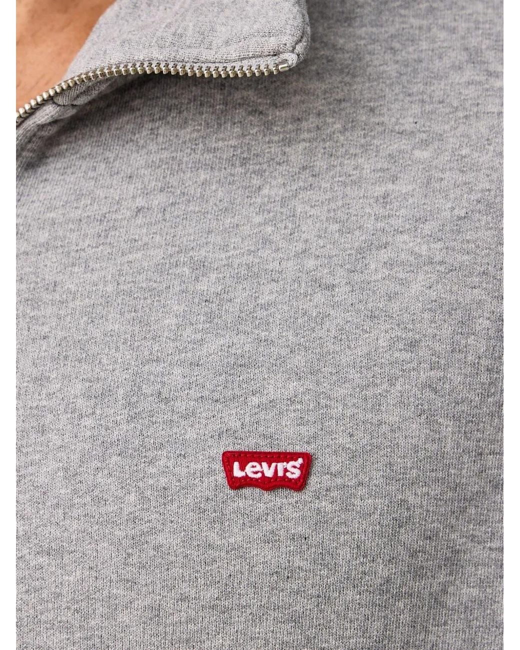 Sweat Zippé À Patch Logo Levi's en coloris Gray