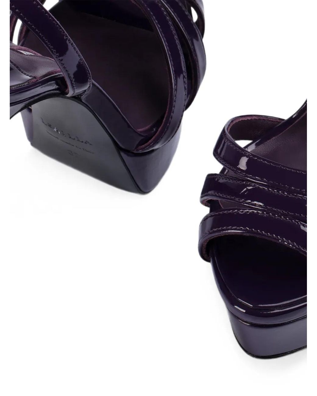 Le Silla Blue Lola Platform Sandals