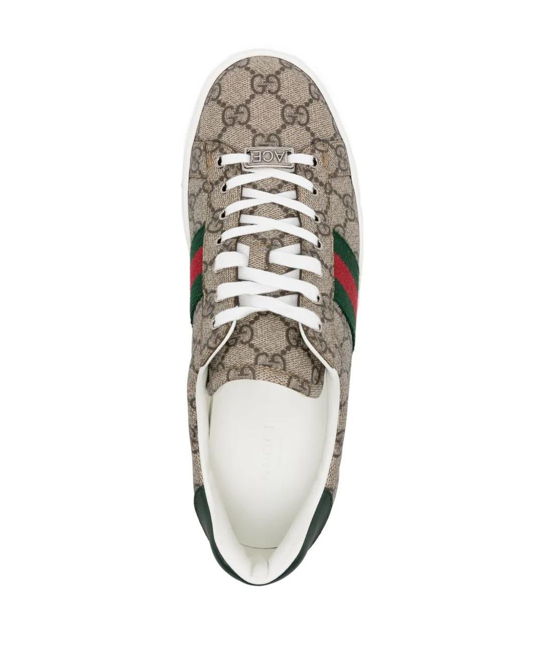 Gucci Brown Ace Sneakers Mit Monogramm