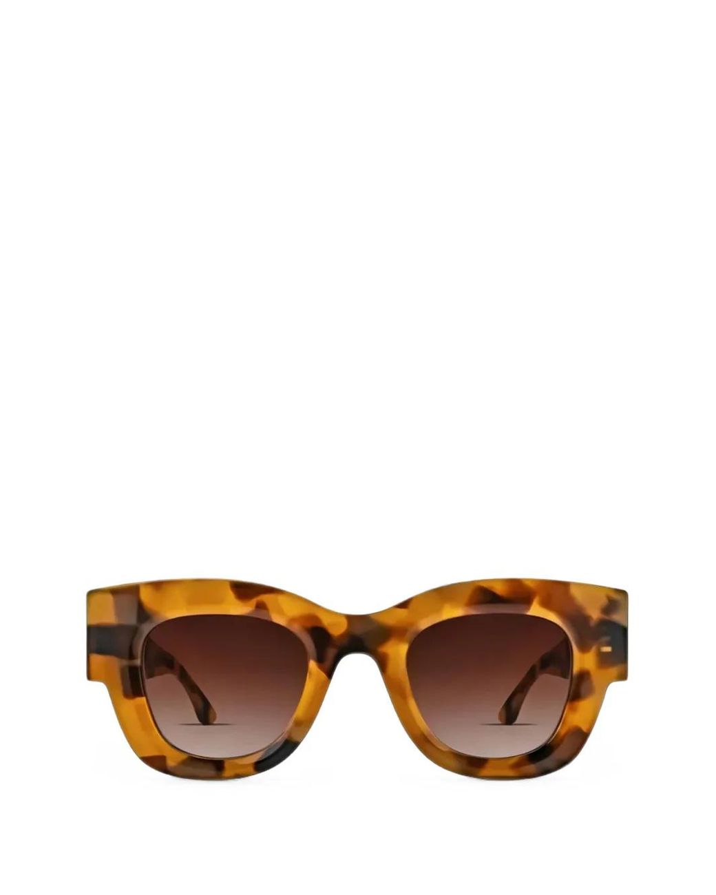 Thierry Lasry Brown Confessy Tortoise-Shell Sunglasses