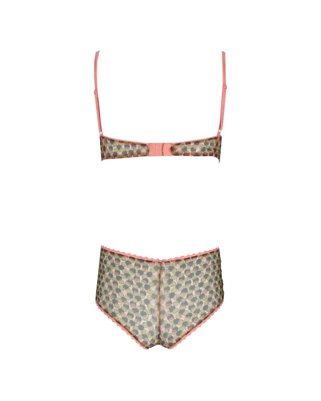 Laura Urbinati Natural Soutien-Gorge En Tulle À Pois