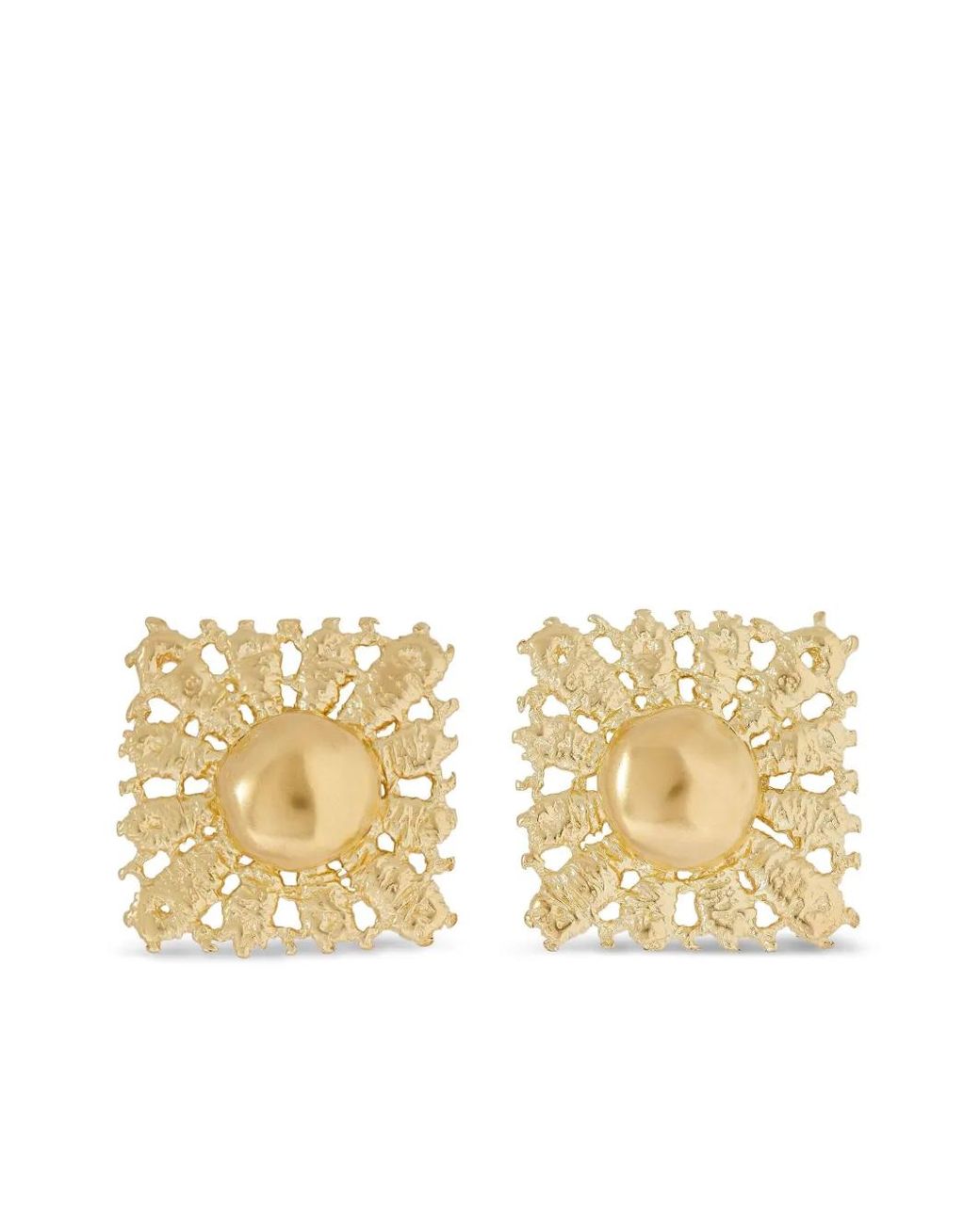 YSSO Metallic Square Stardust Earrings