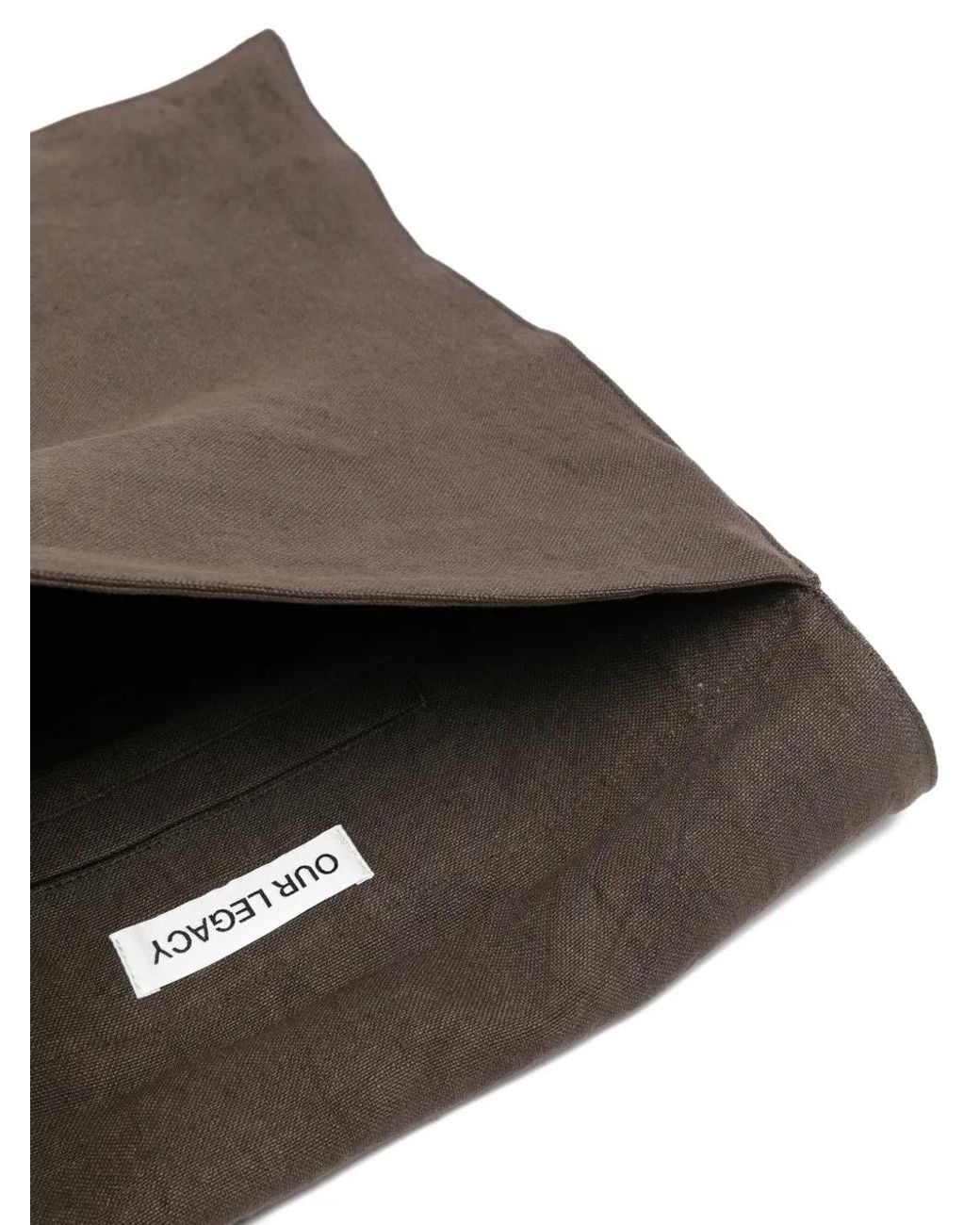 Our Legacy Black Grande Slack Linen Shoulder Bag