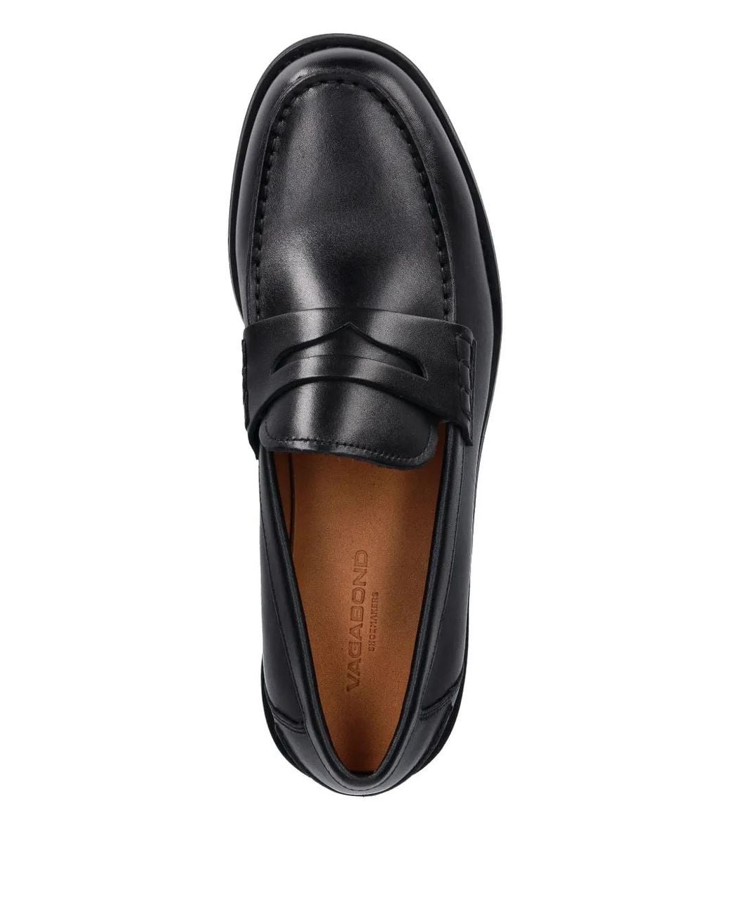 Vagabond Black Steven Strap Loafers for men
