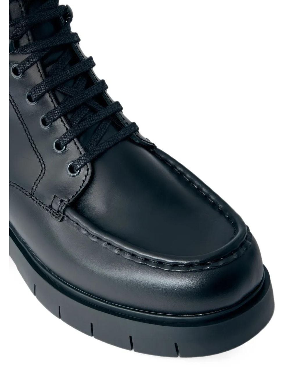 Camper Blue Alaro Lace-Up Leather Ankle Boots for men