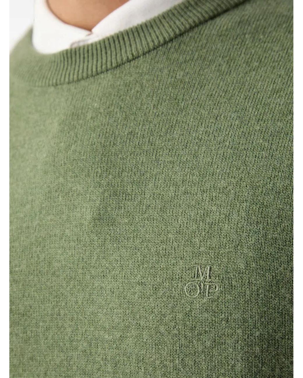 Marc O' Polo Green Sweat À Logo Brodé for men