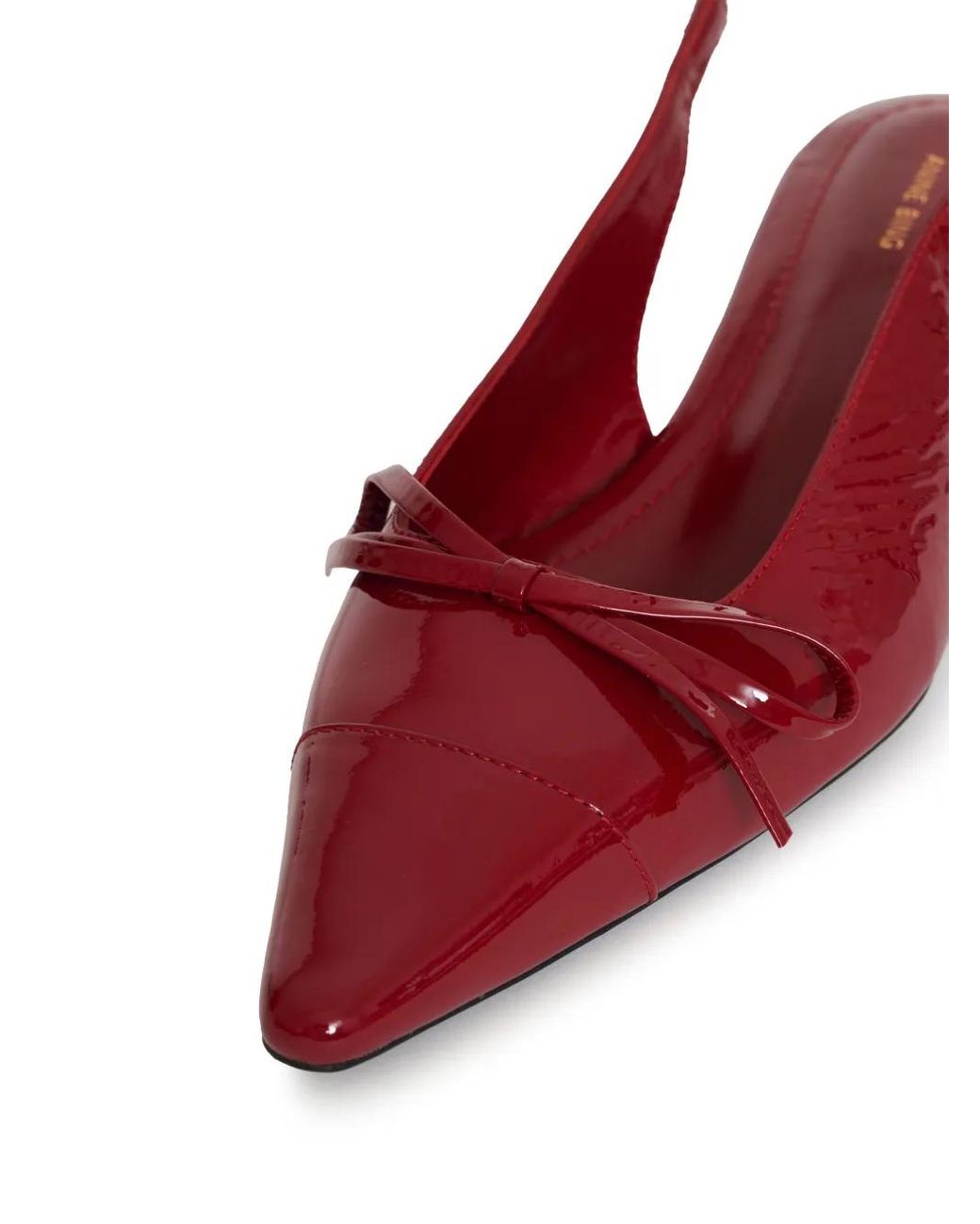 Anine Bing Red Zoey Slingback Pumps