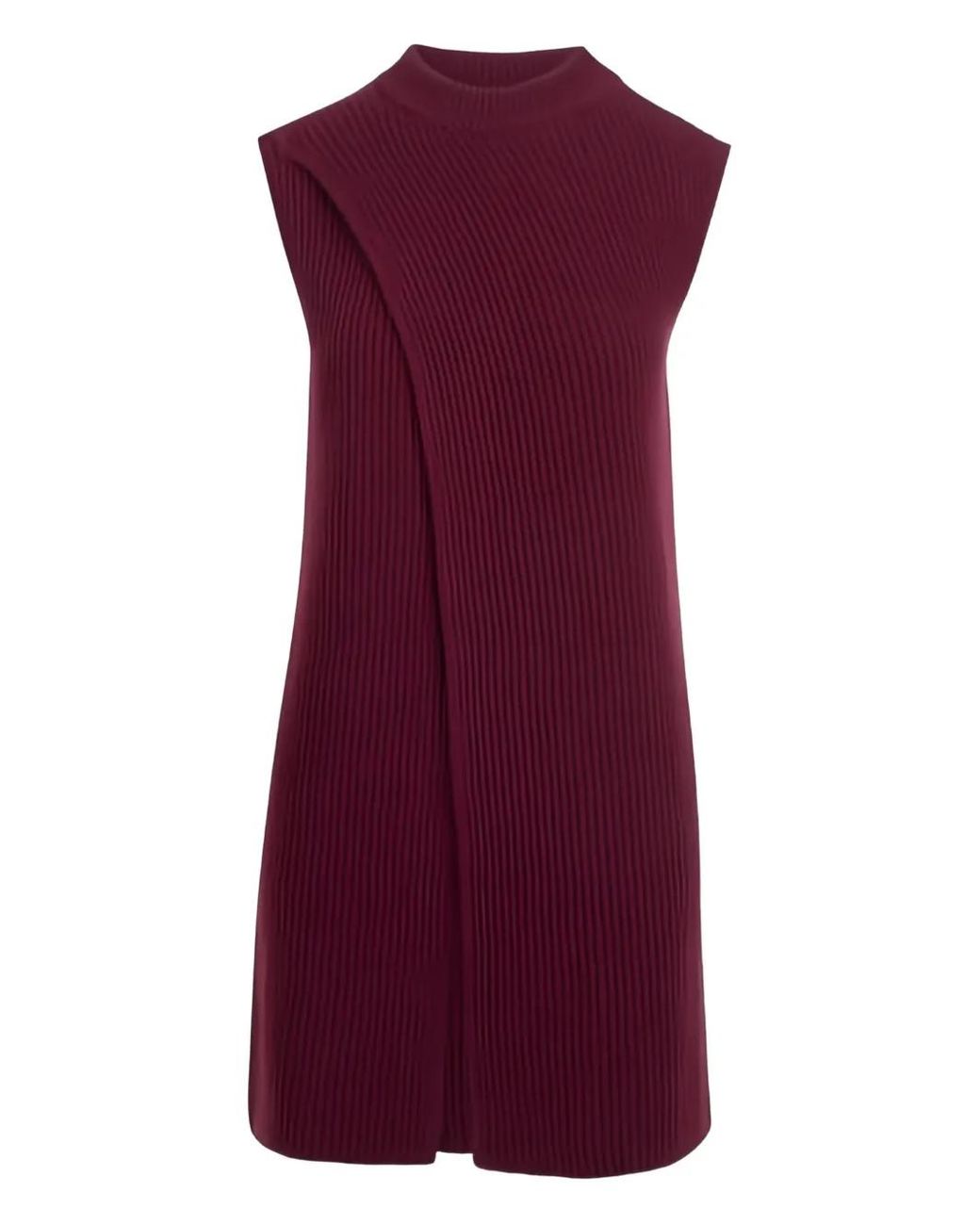 Jil Sander Knitted Dresses in het Purple