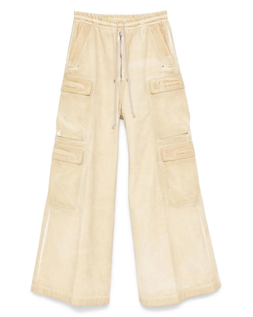 Rick Owens Natural Double Cargo Jumbo Trousers for men