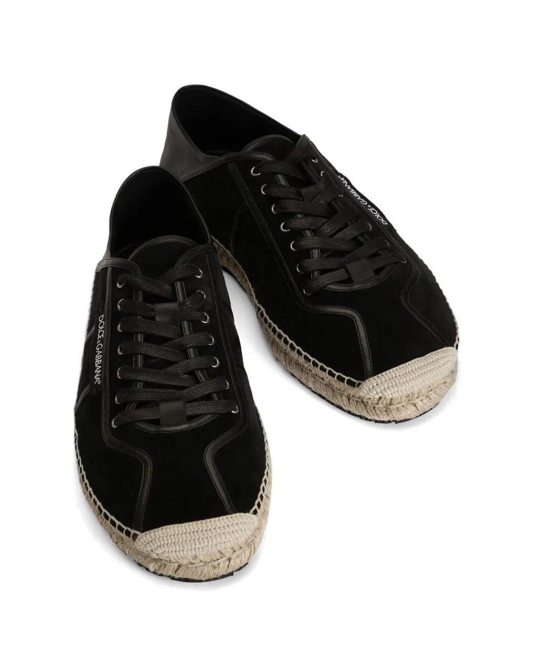 Dolce & Gabbana Black Espadrilles for men