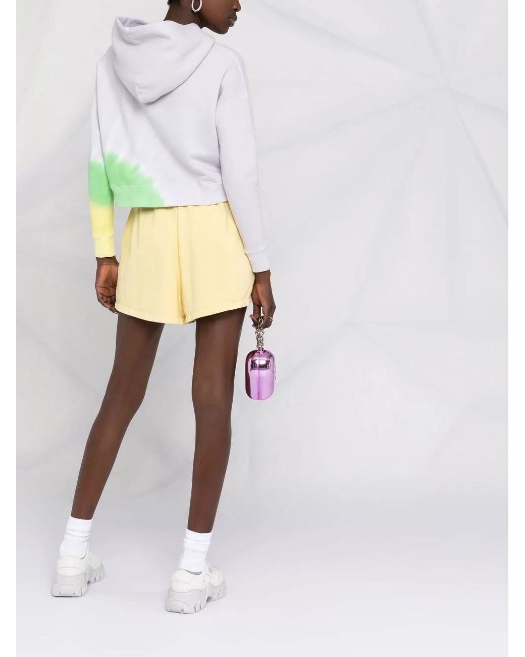 Opening Ceremony Yellow Logo-Print Elasticated Shorts