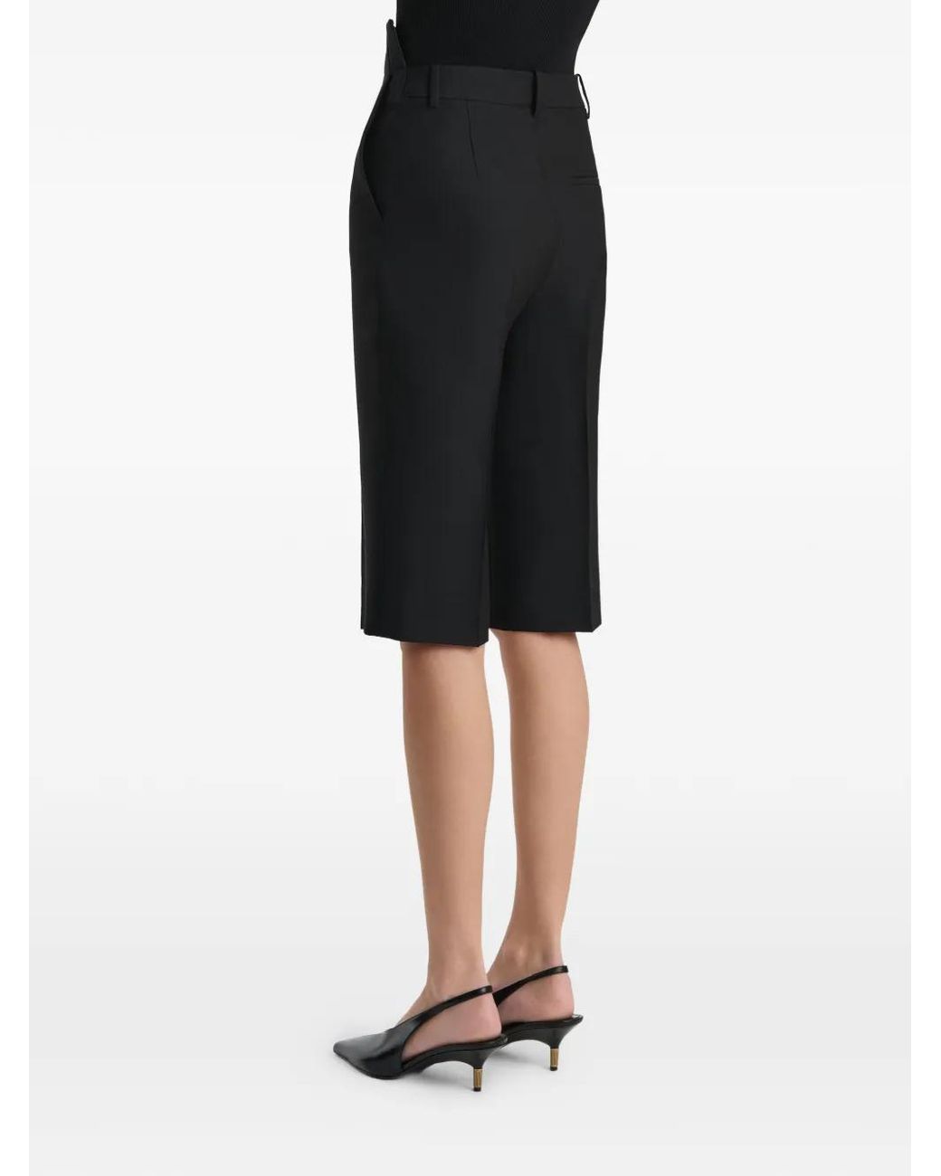 Khaite Black Raelle Shorts