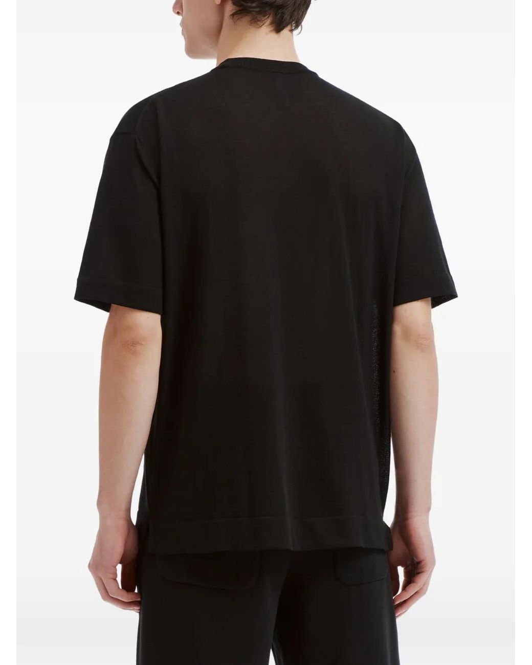 CFCL Black Crew-Neck T-Shirt for men
