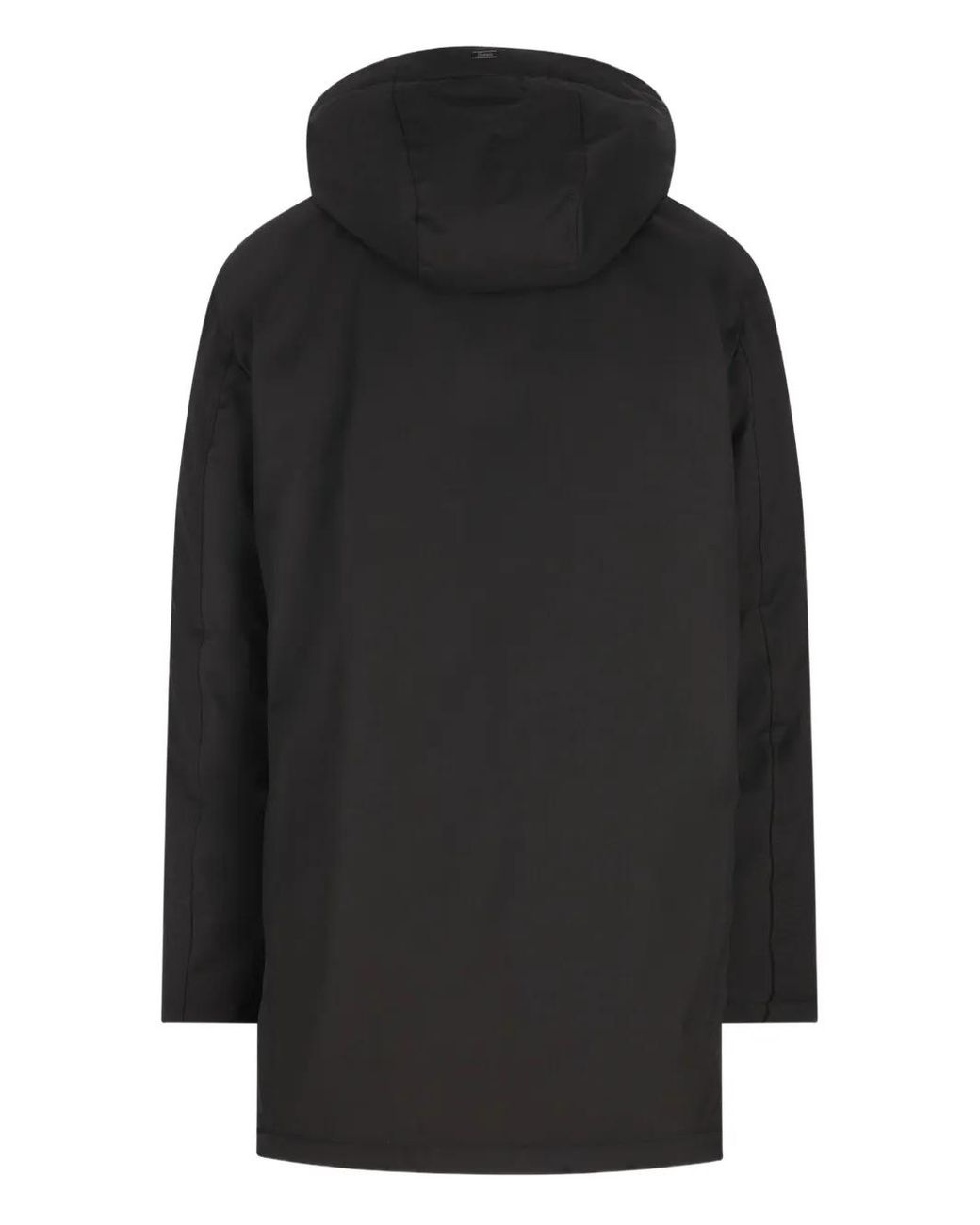 Herno Black Hooded Jacket for men