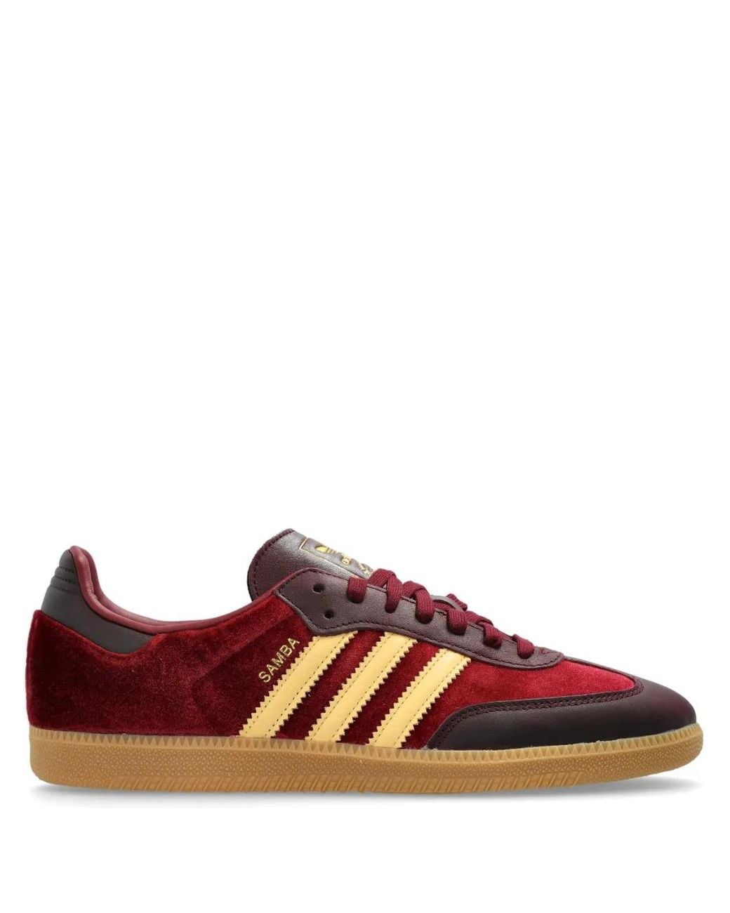 adidas Samba Og Velvet Sneakers in Brown | Lyst UK
