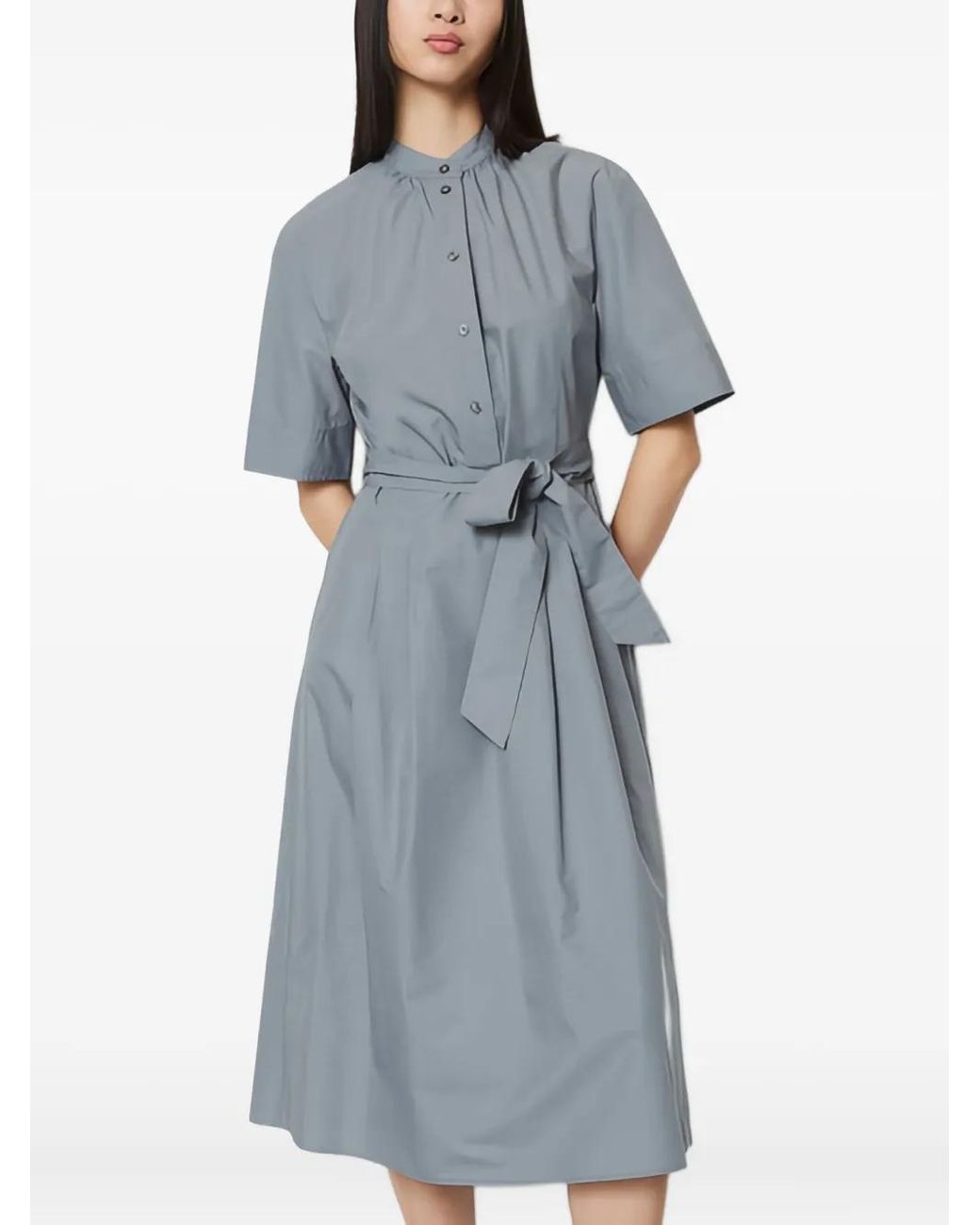 Marc O' Polo Blue Buttoned Shirt Dress