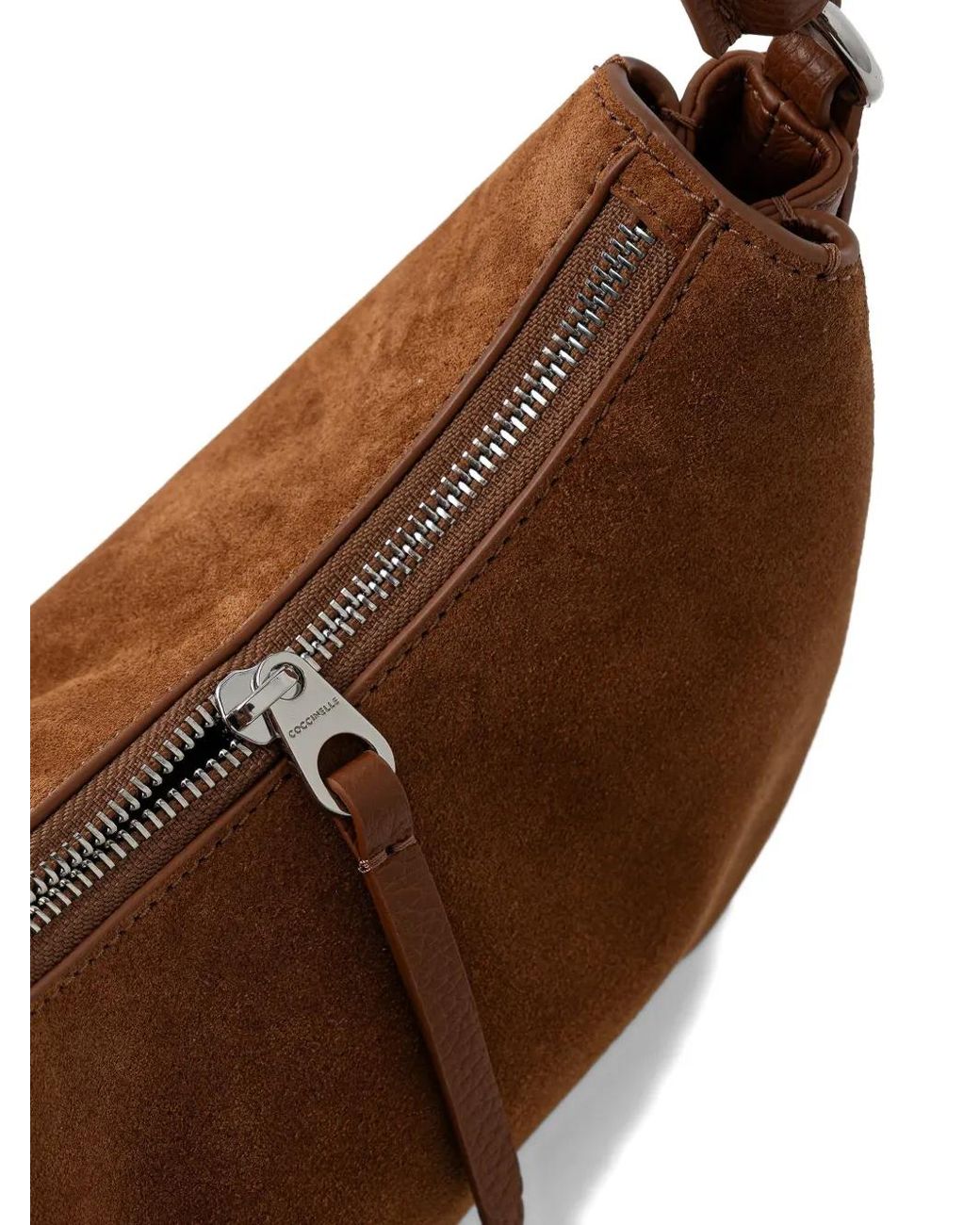 Coccinelle Brown Braided Handle Tote Bag