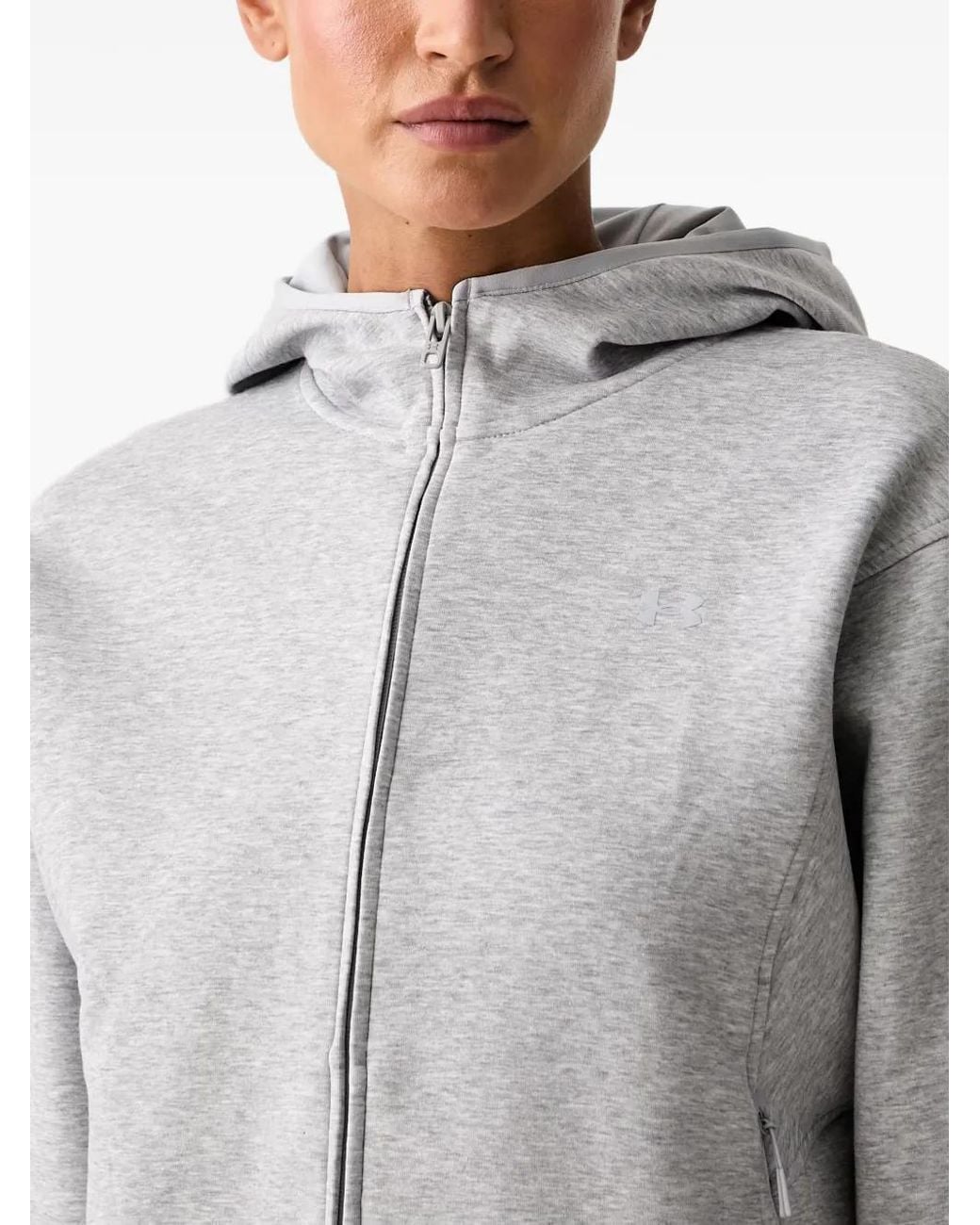 Under Armour Gray Unstoppable Fleece Zip-Up Hoodie