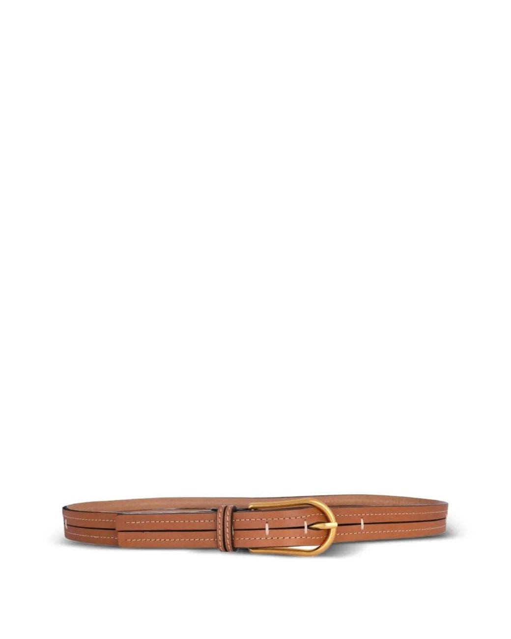 Gianni Chiarini Brown Double-Strap Leather Belt