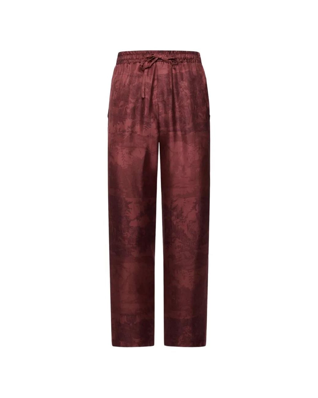 Pierre Louis Mascia Red Drawstring Trousers