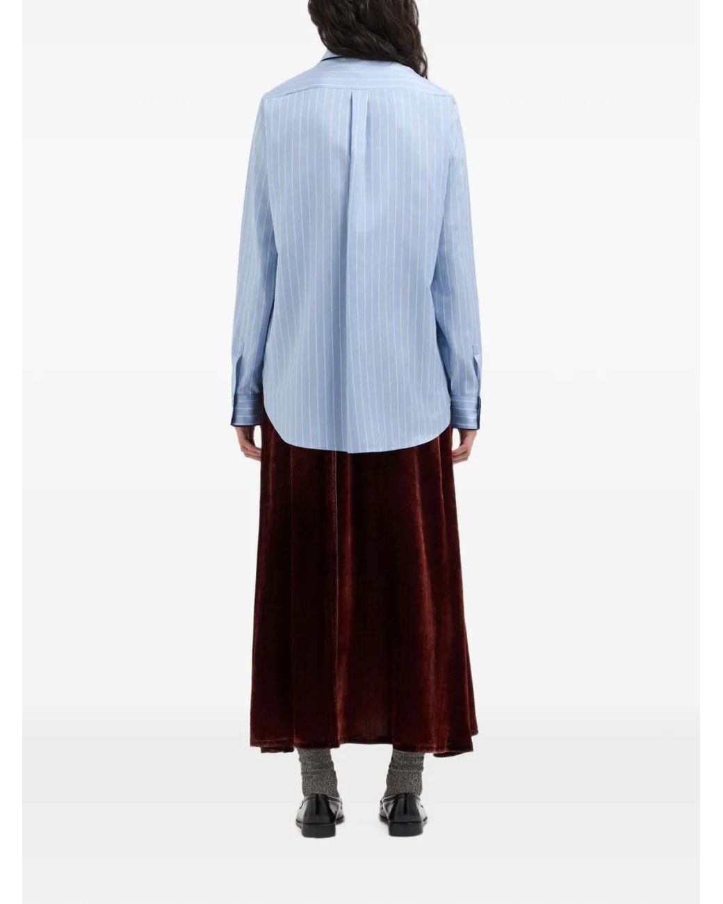 Pierre Louis Mascia Blue Pop3 Silk Shirt