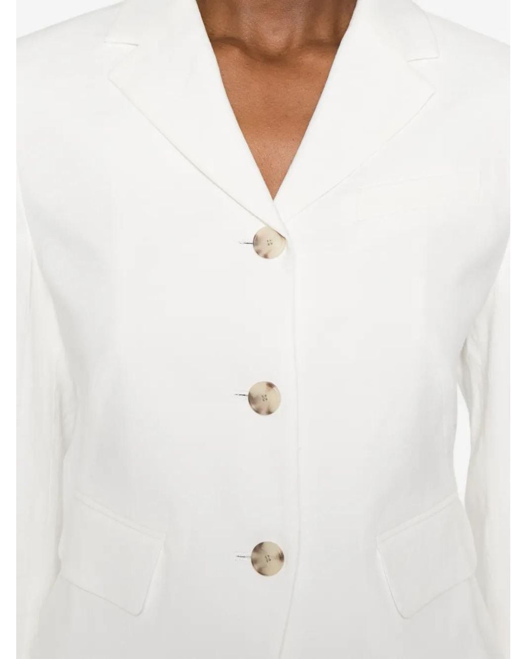 Boss White Button Jacket