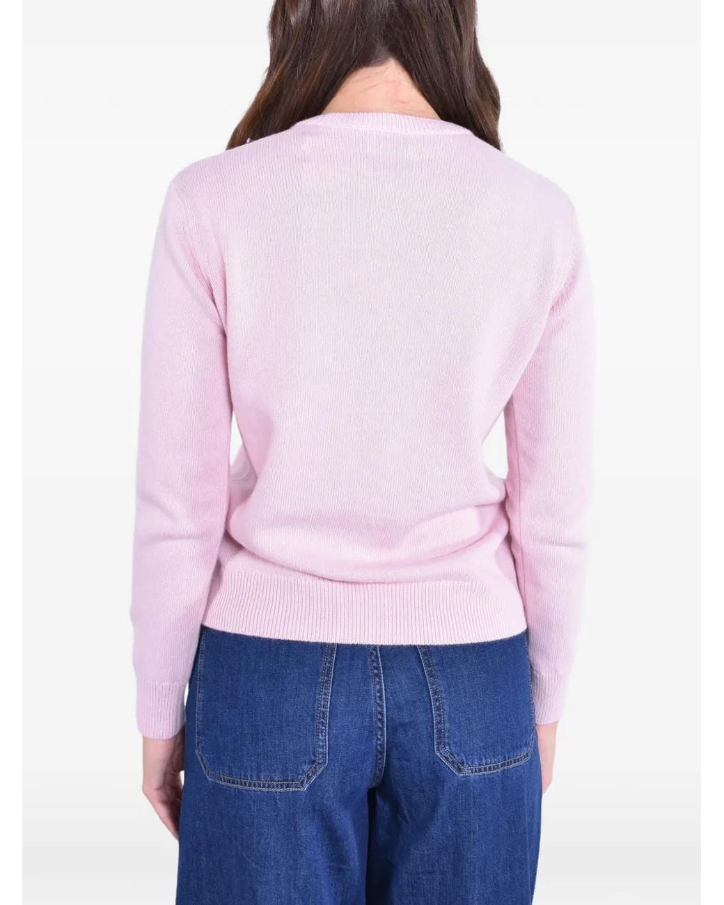 Mc2 Saint Barth Purple New Queen Embroidered Sweater