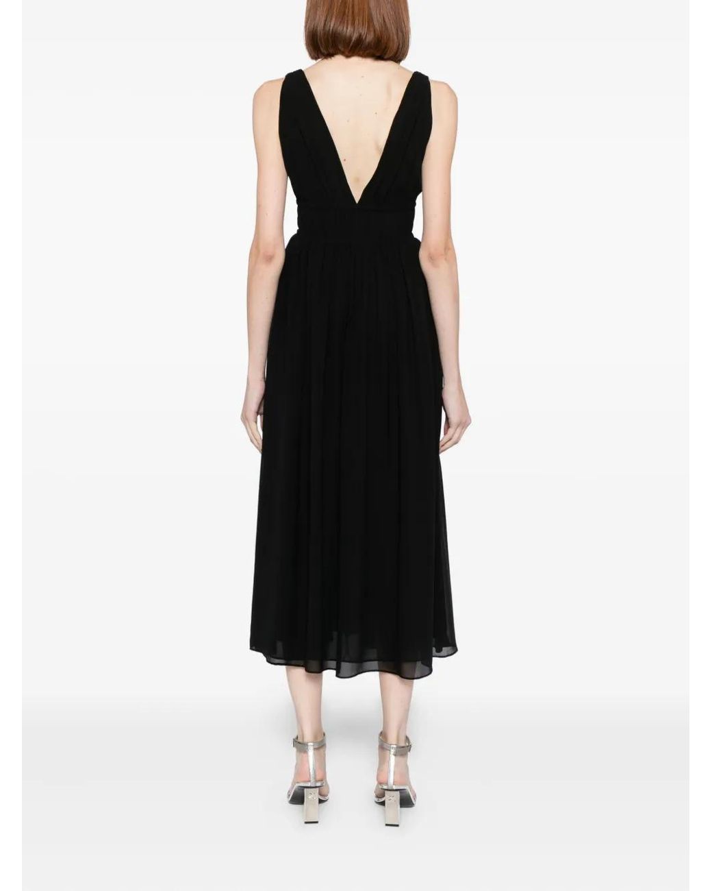 Cynthia Rowley Black Amelie Midi Dress