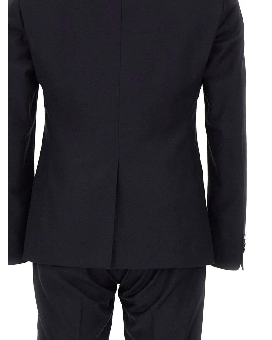 Corneliani Black Single-Breasted Suit for men