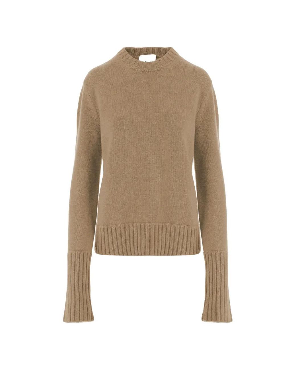 Sa Su Phi Natural Pull En Cachemire À Bords Côtelés