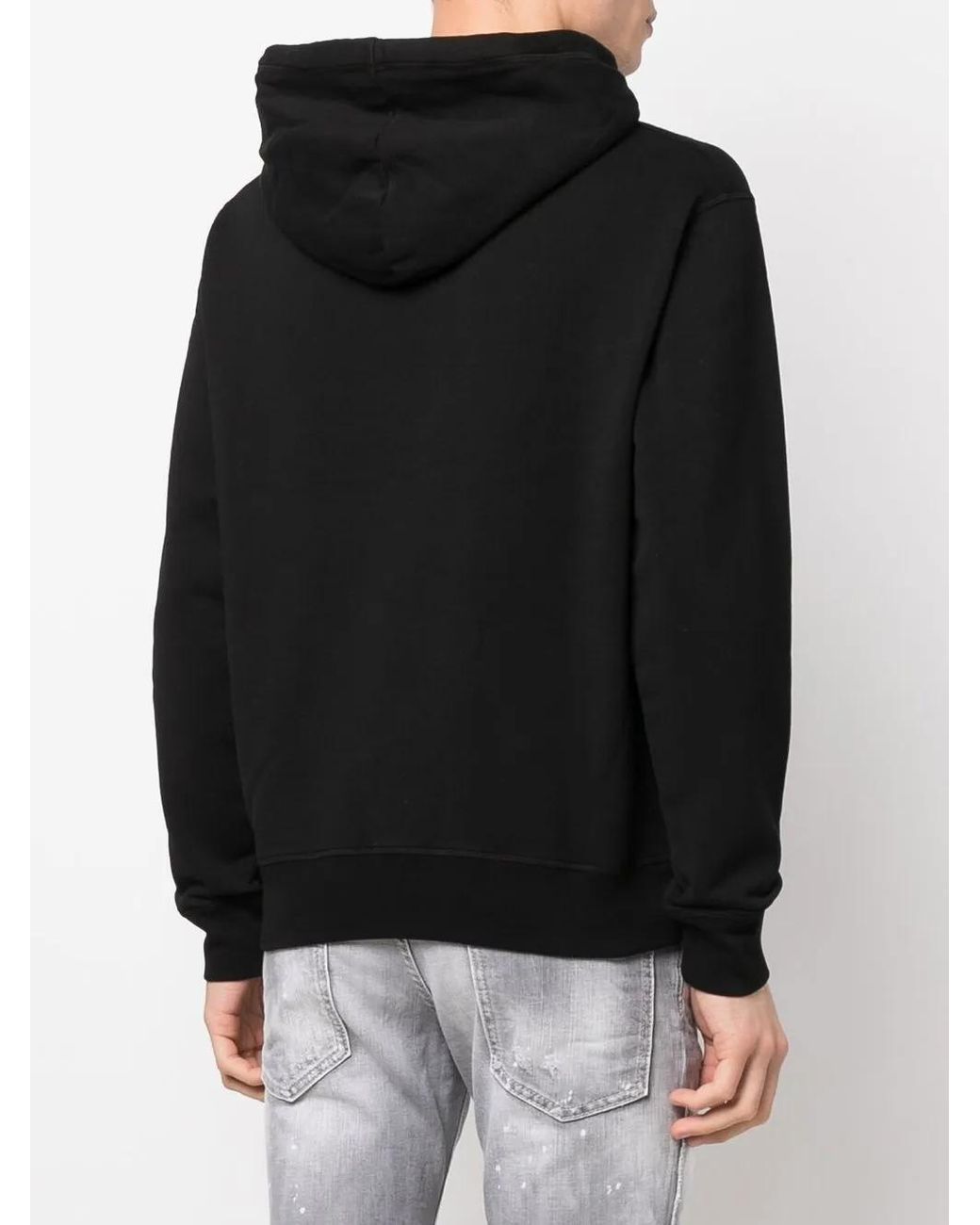 Sudadera Con Capucha Y Logo DSquared² de hombre de color Black